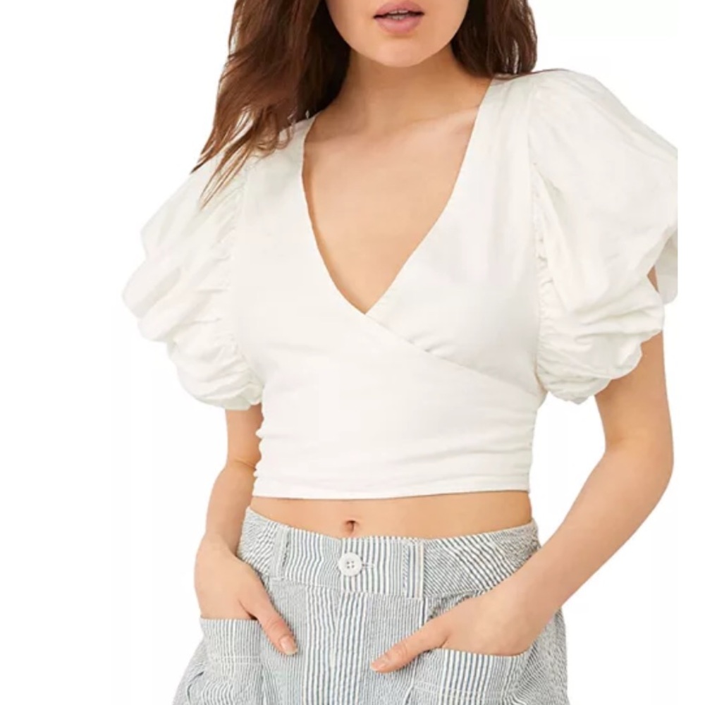 Free People Can’t Get Enough Crop Wrap Top